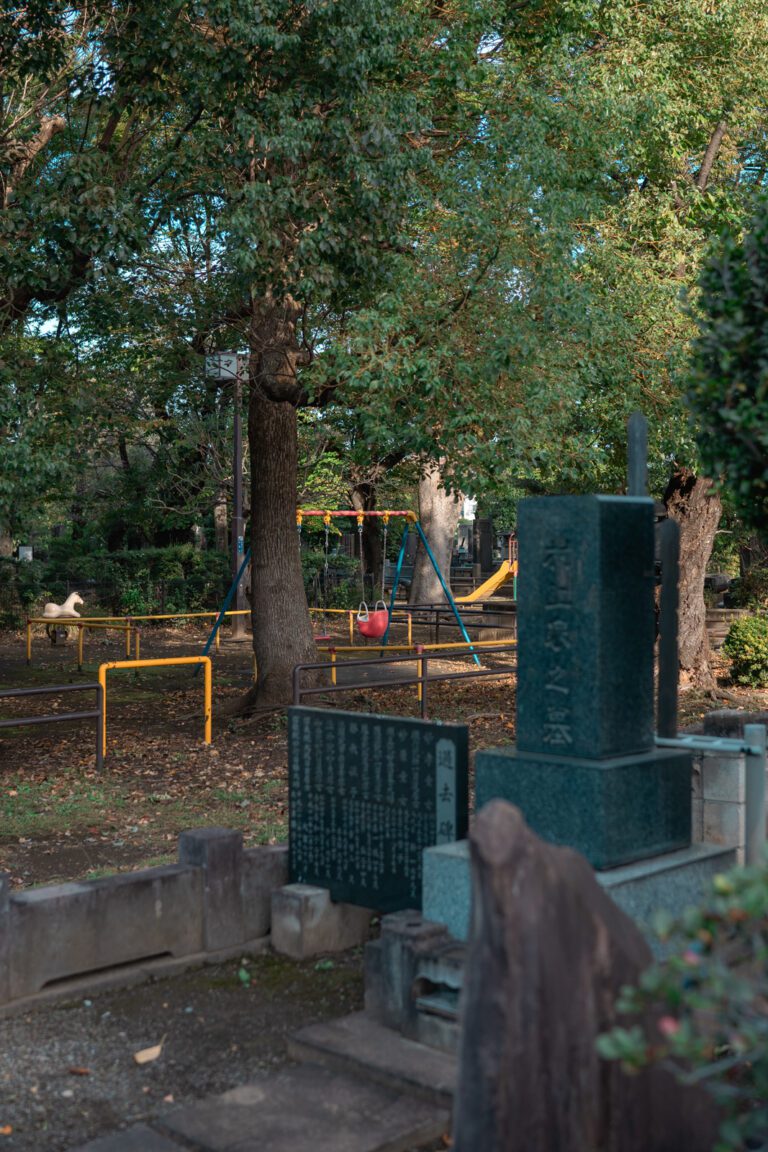 Parc pour enfants avec une balançoire