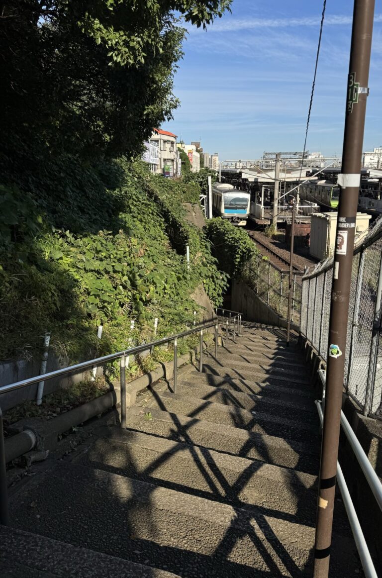 Vue sur une gare - Yanaka