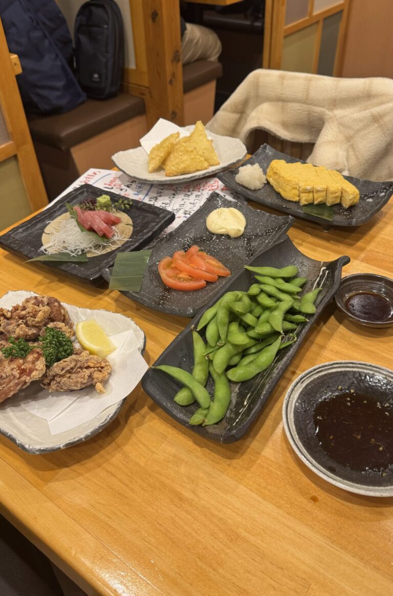 Plats dans un Izakaya