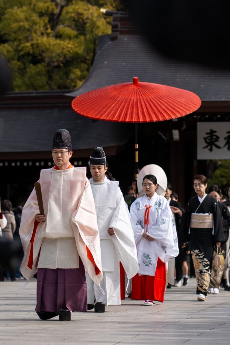 A morning at Meiji Jingu in Tokyo. It is the main part of the shrine.