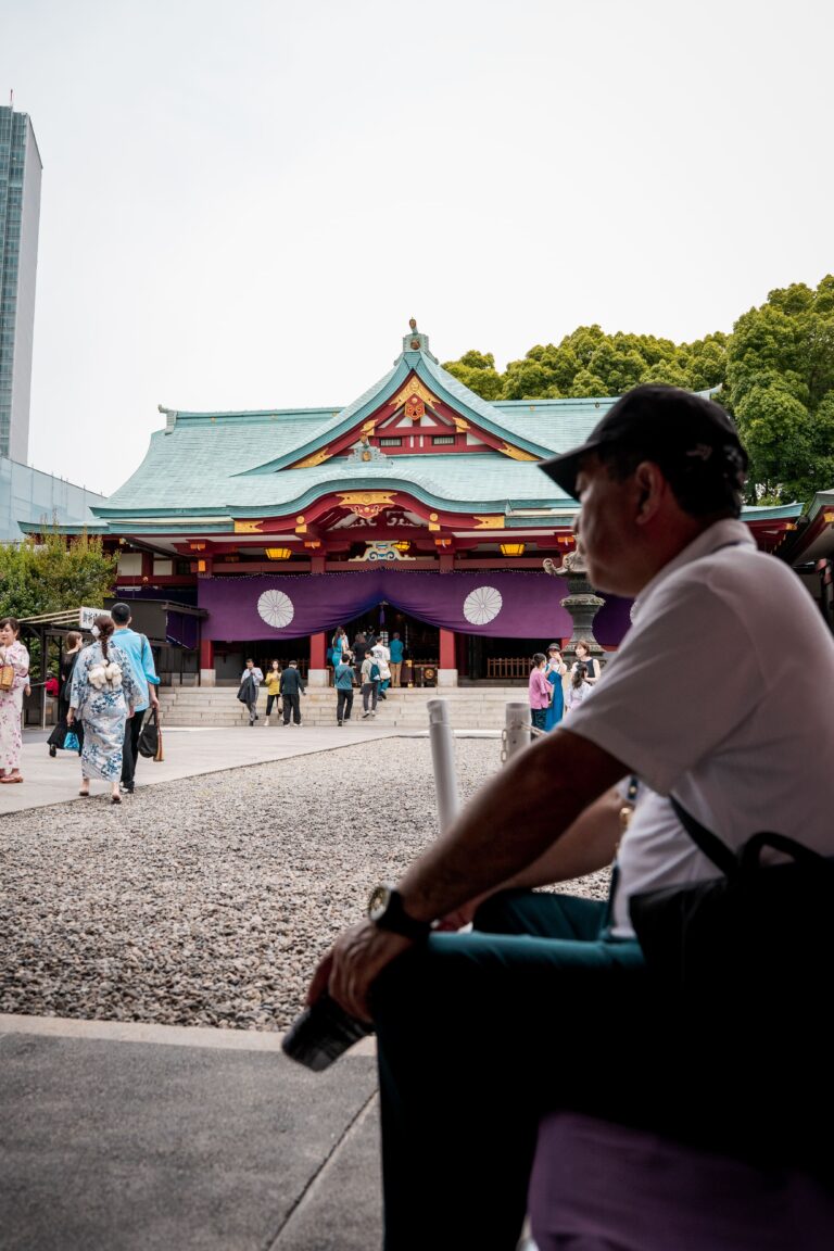 Inside Hie Shrine in Tokyo